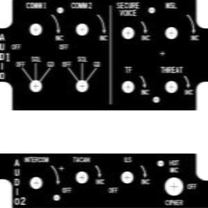 F16 (Replica) AUDIO 2 Panel